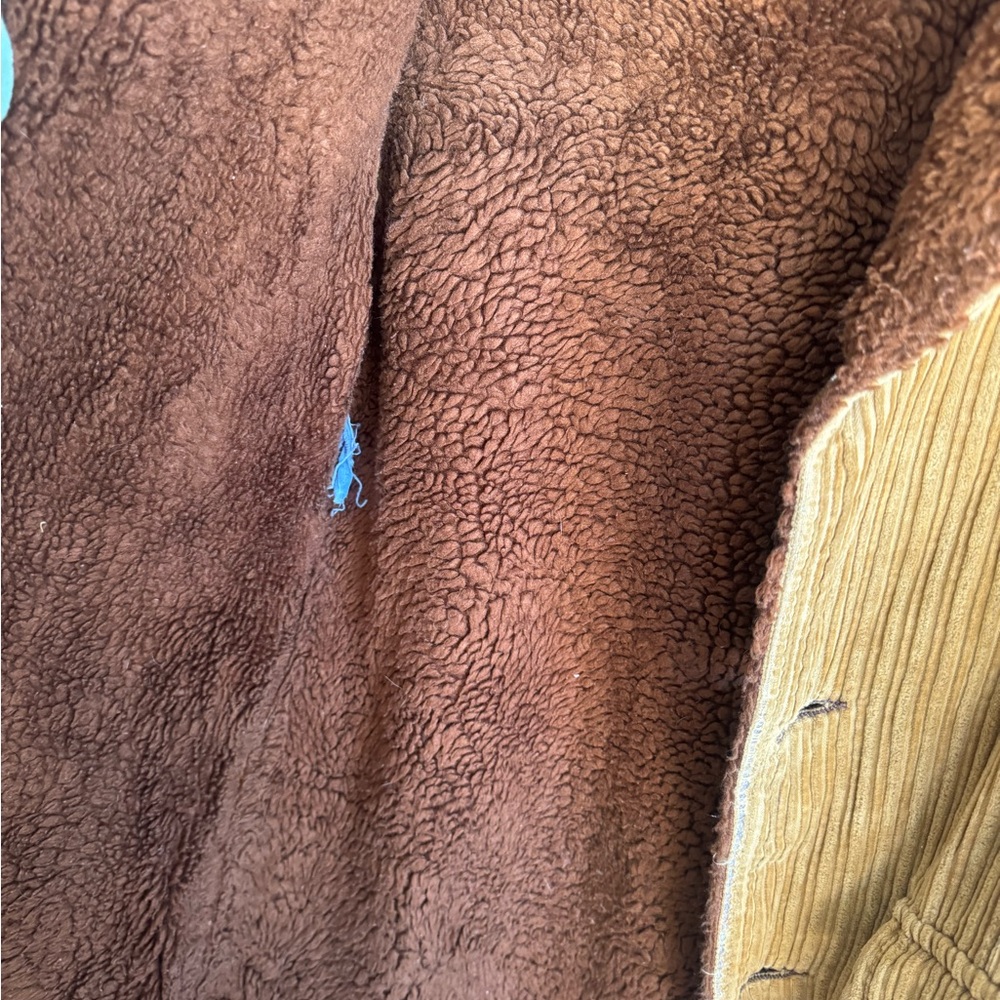 Cozy Tan Teddy corduroy Jacket for Women (unisex) - Picture 5 of 9